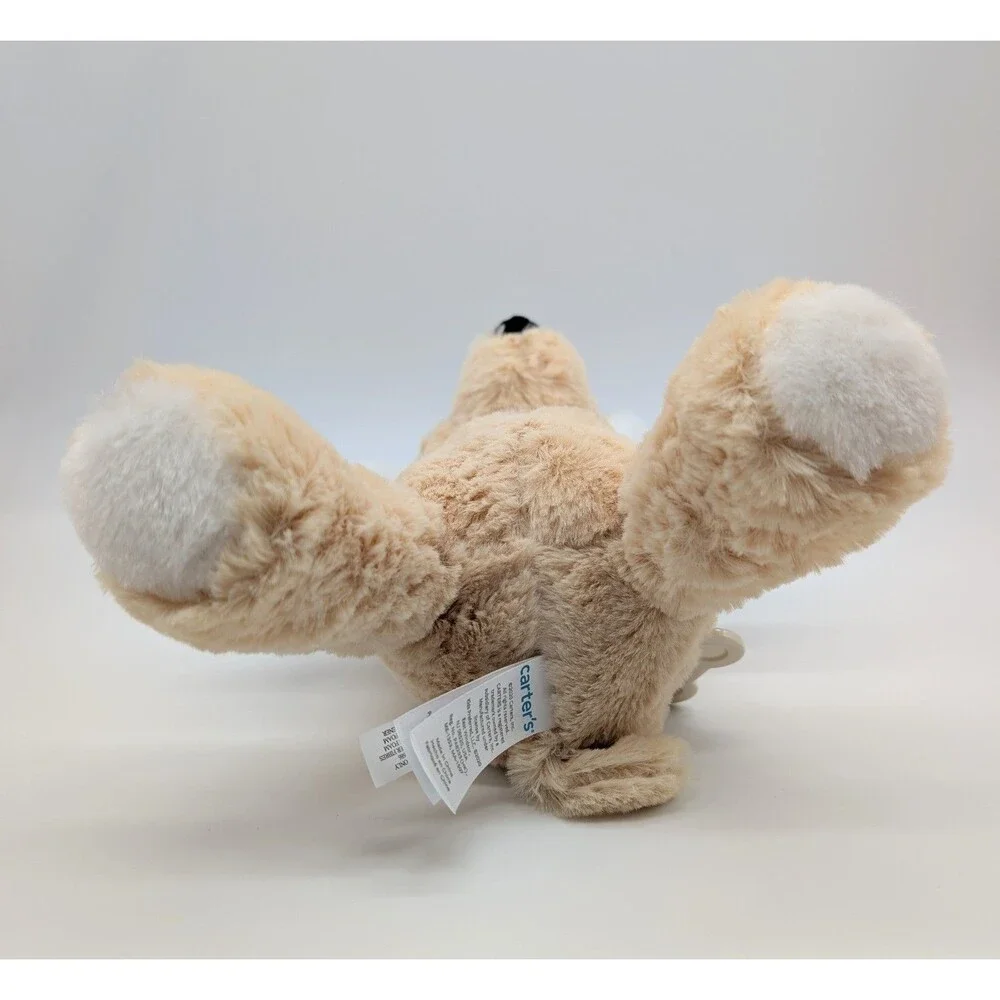 Carter's Tan Cream Puppy Dog Plush Stuffed Animal Musical Golden Retriever 10